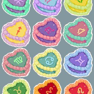 Zodiac Cake Stickers